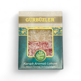 GÜRBÜZLER Glutensiz Lokum Karışık Aromalı 500g